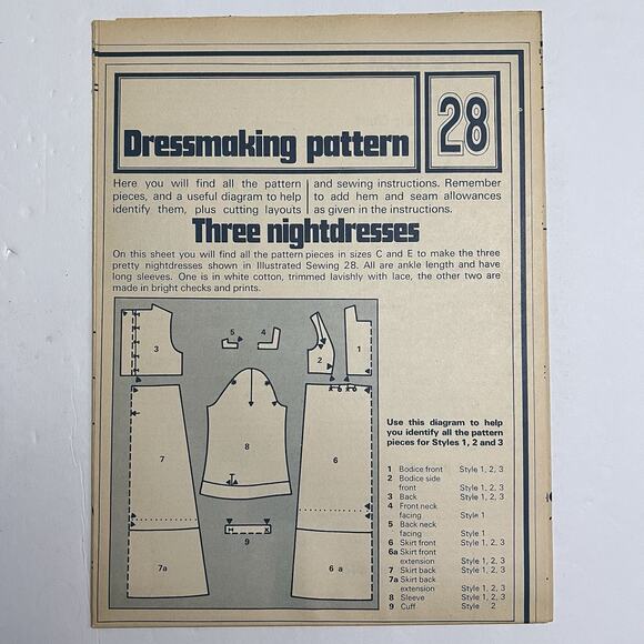 Vintage Designer Sewing Patterns Uncut Lot Of 4 Evening Dress Nightdress Blouse - Picture 4 of 12